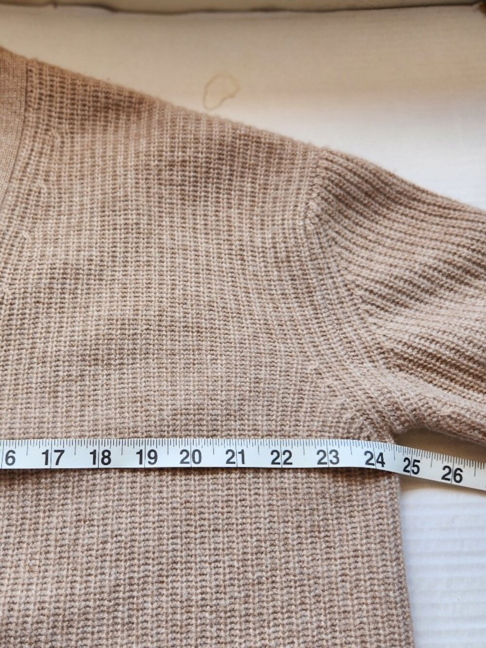 QUINCE Women Size XS Beige 100% Cashmere Button Down Oversized Cardigan Sweater - Picture 12 of 15